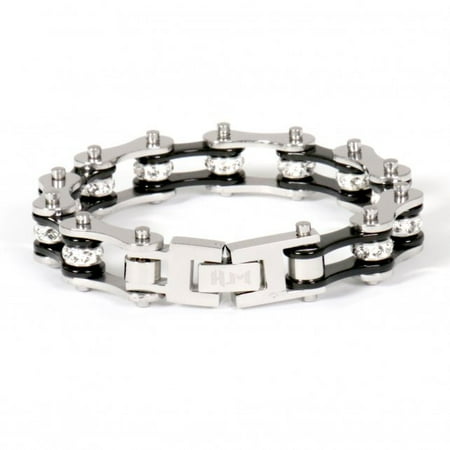 Black, 7.25 Hot Leathers Unisex-Adult Motorcycle Chain Bracelet Black, 7.25 Hot Leathers Unisex-Adult Motorcycle Chain Bracelet